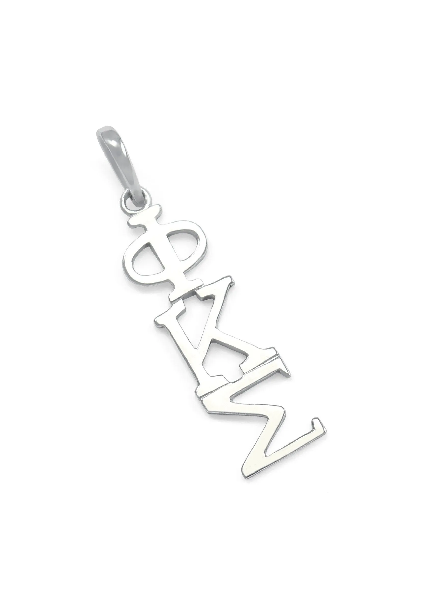 14k White Gold Phi Kappa Sigma Lavaliere