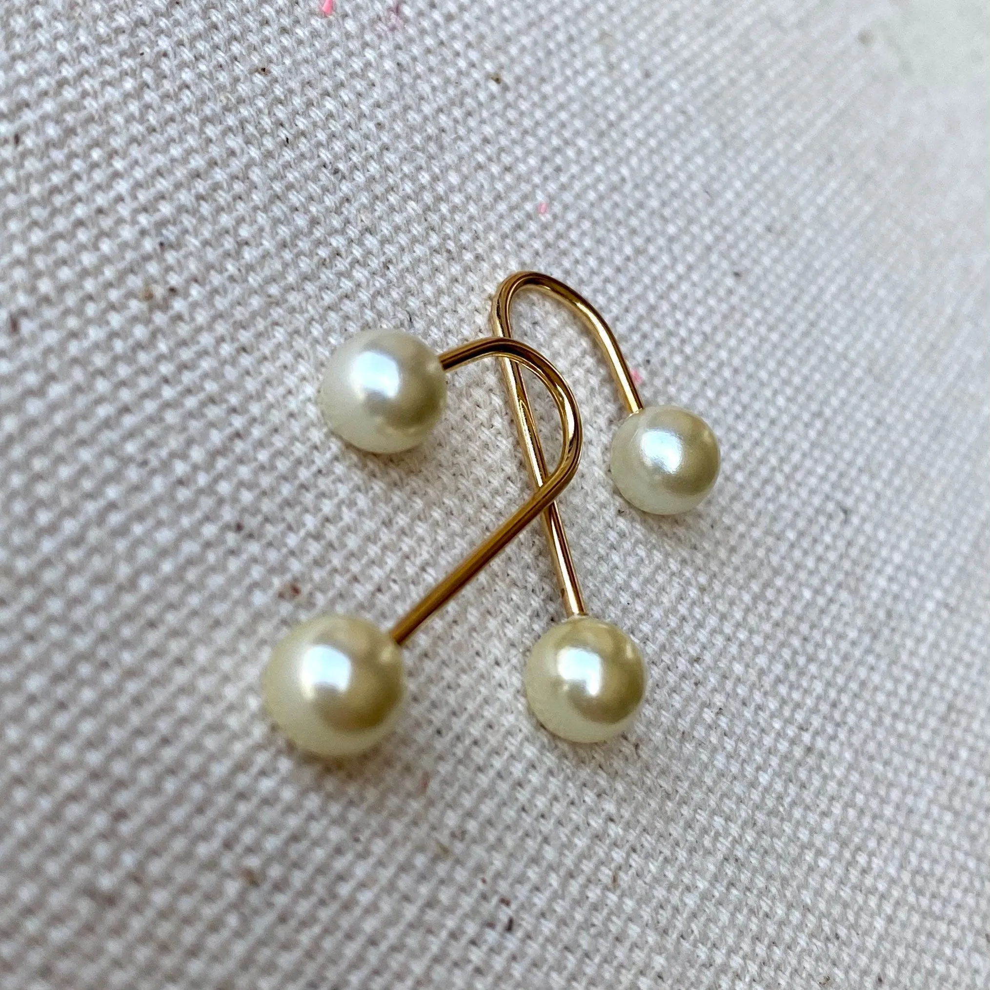 18k Gold Filled Screw Back Pearl Earrings for Wholesale and Jewelry Supplies