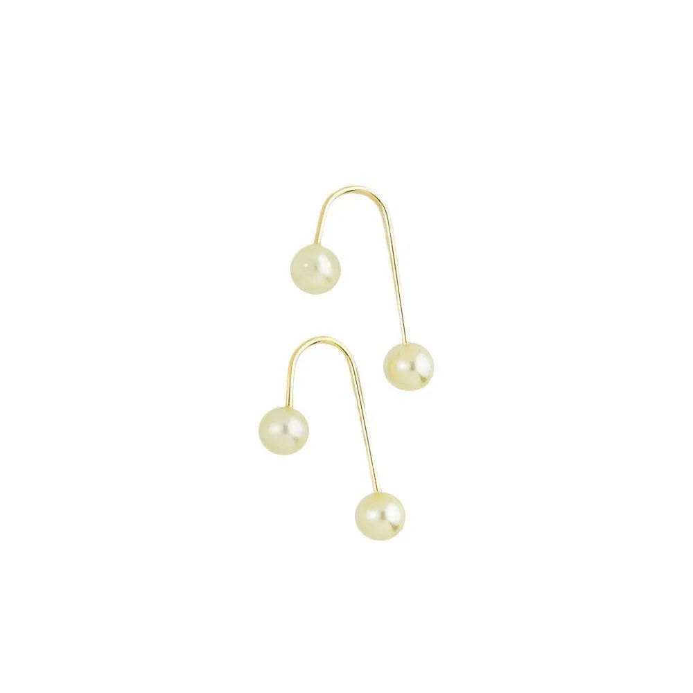 18k Gold Filled Screw Back Pearl Earrings for Wholesale and Jewelry Supplies