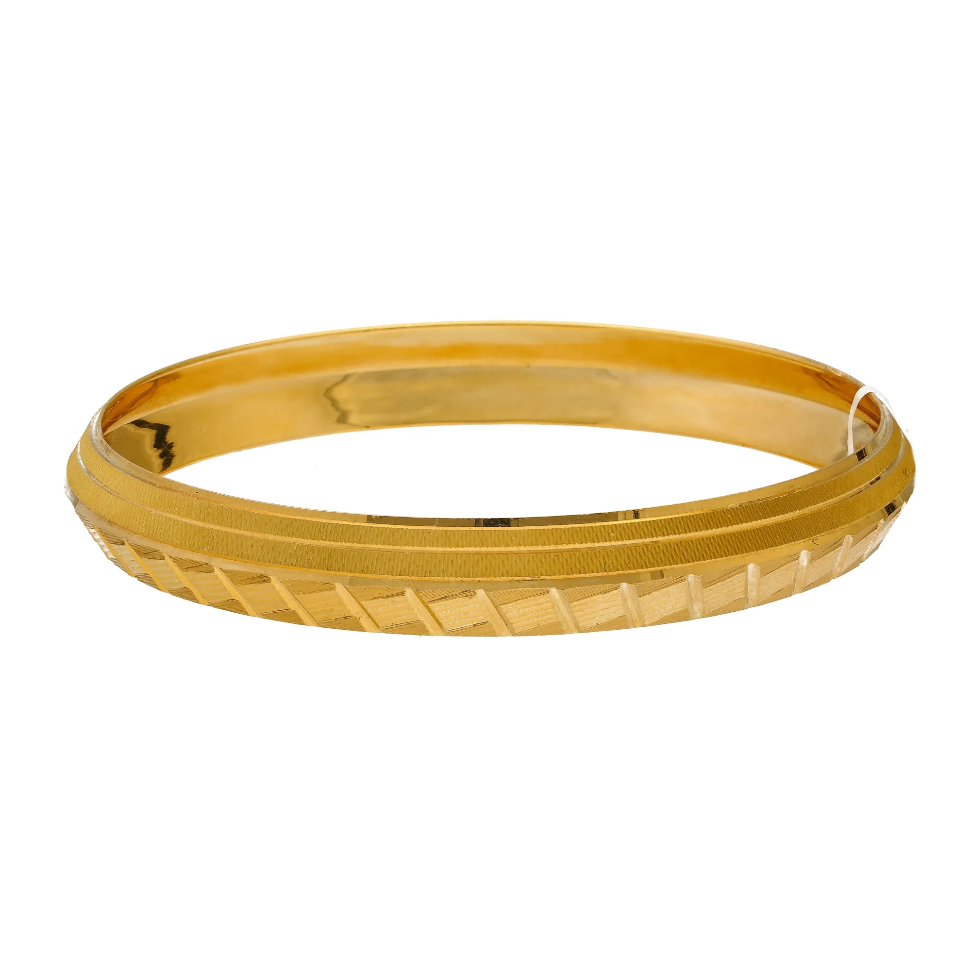 22K Yellow Gold Kada Bangle (34.7gm)