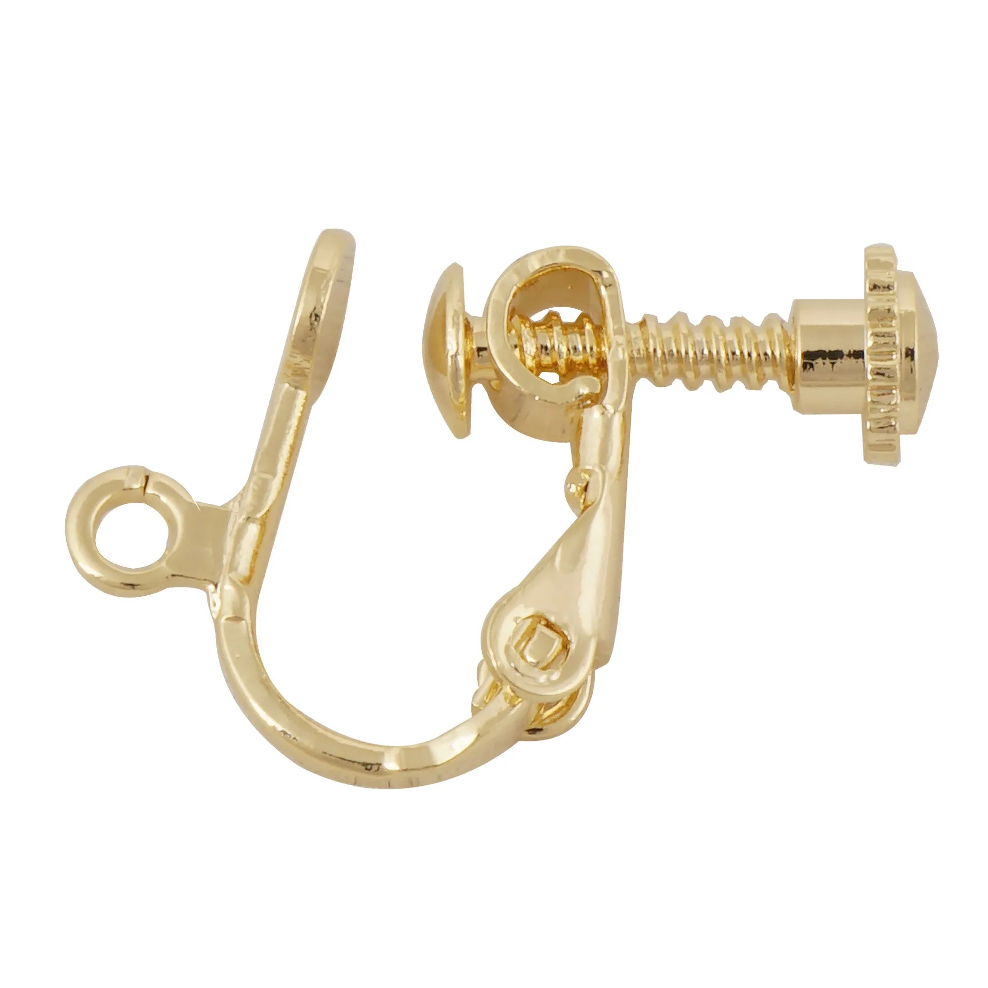 5 Pairs 14k gold filled lever/screw back non pierced ear clips clip-on Earring Clip Backs earring converter kit 104075