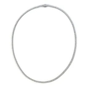 AFJ Diamond Collection - Diamond Riviere Necklace, 14k White Gold