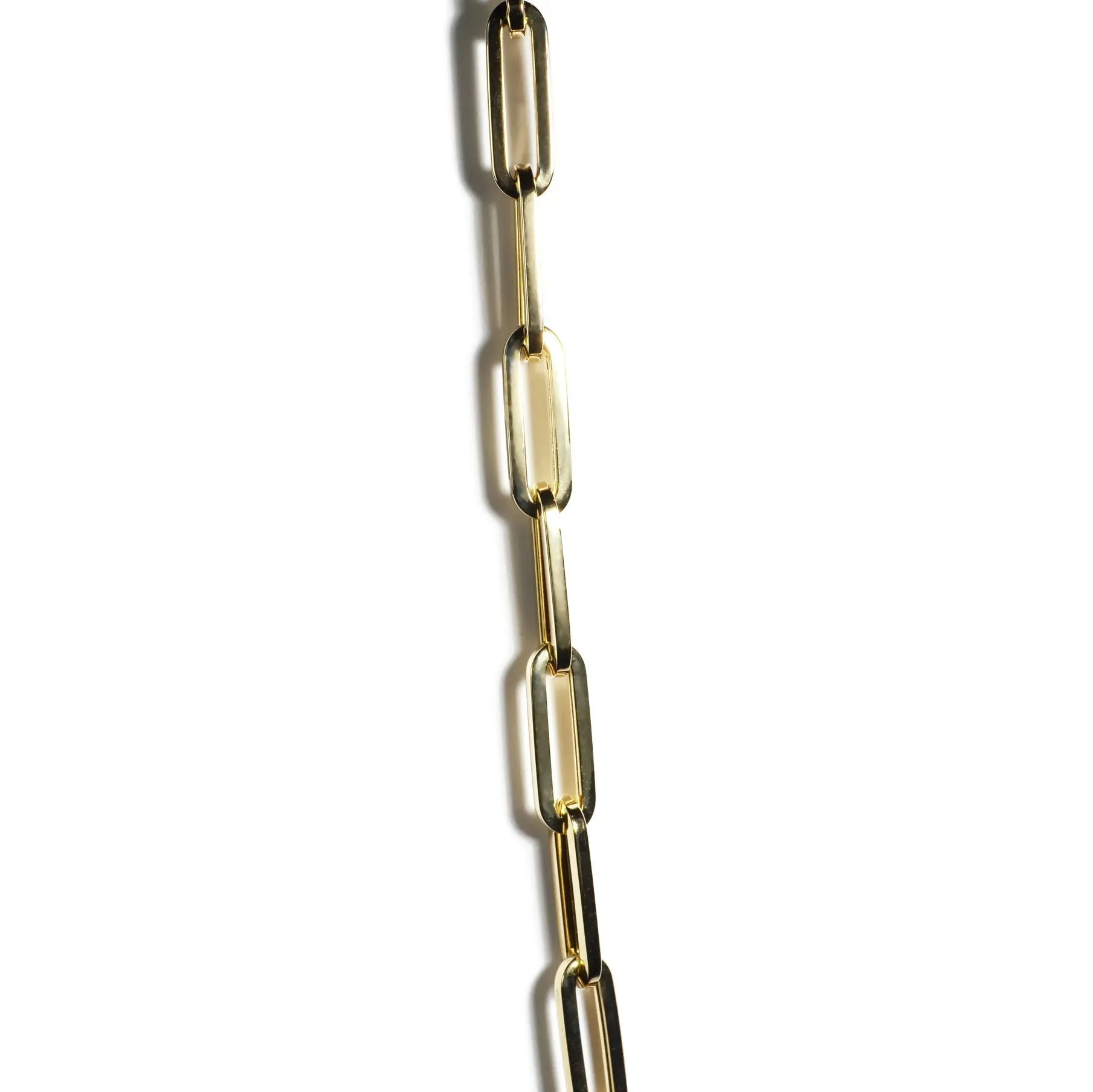 AFJ Gold Collection - Paperclip Link Chain Necklace, 18k Yellow Gold