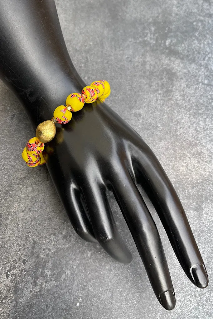 Akira Hand Painted Bead Bracelet