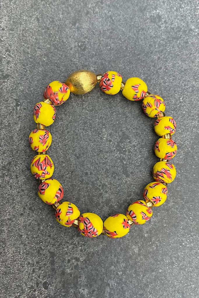 Akira Hand Painted Bead Bracelet