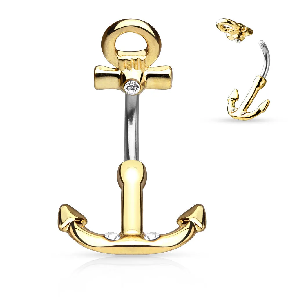 Anchor Belly Ring