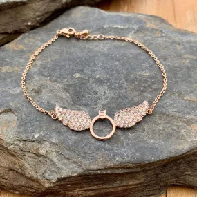 Angel Wings Petite - The Rose Gold Wings - Bracelet - LAN032B