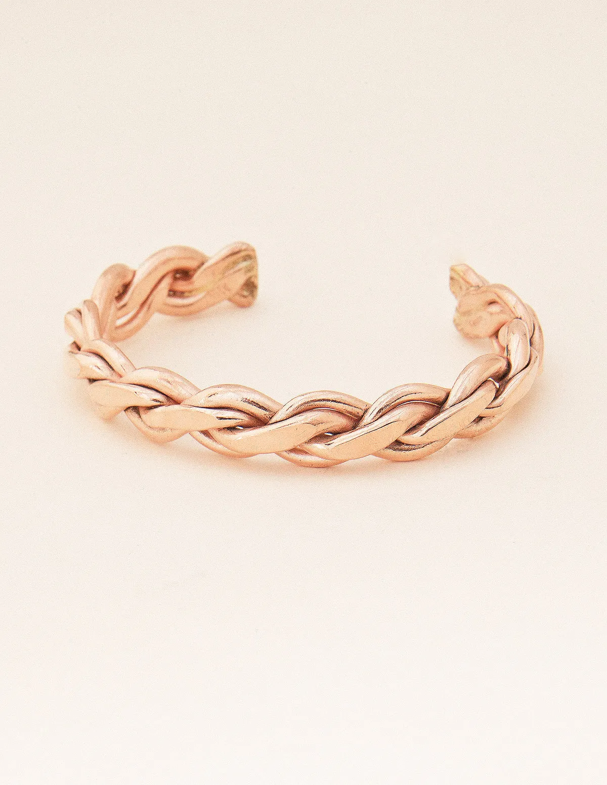 Artisan Braided Copper Bangle