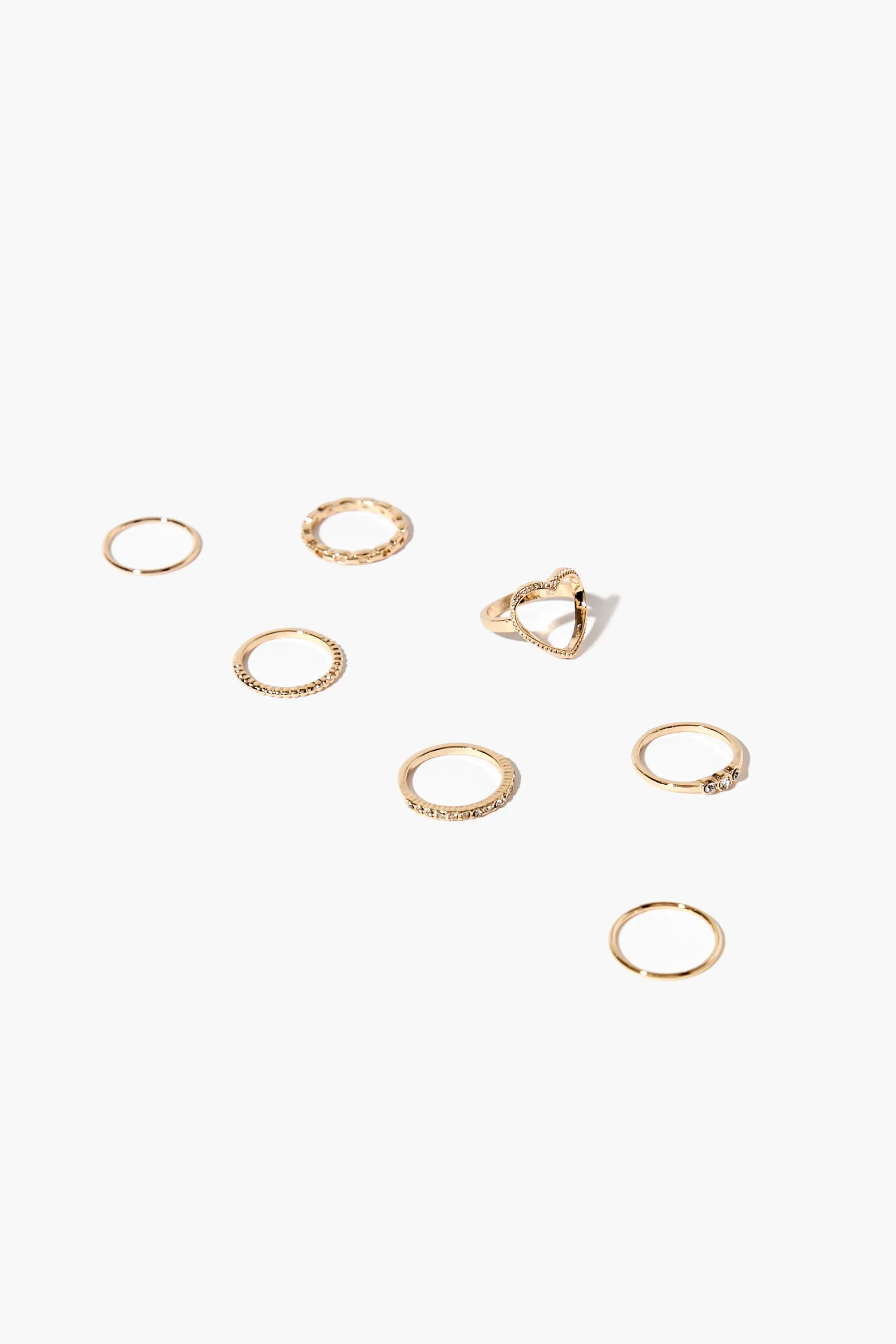 Assorted Heart Ring Set