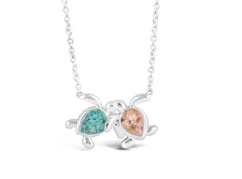 Best Friends Turtle Necklace