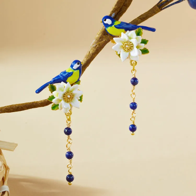 Blue Tit Earrings