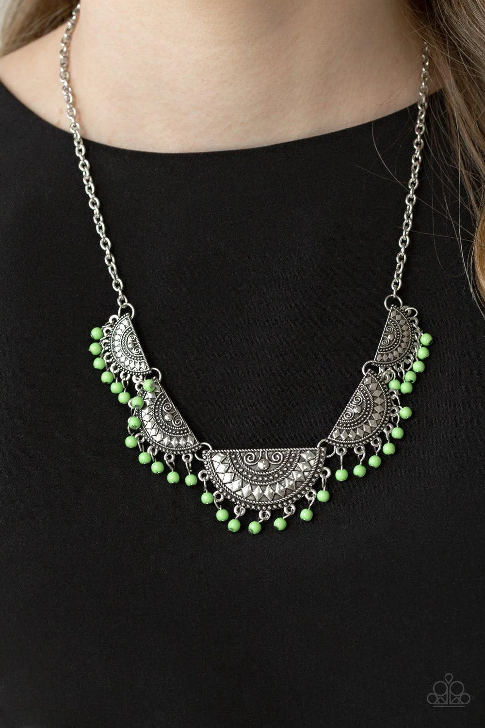 Boho Baby Green Necklace - Paparazzi Accessories