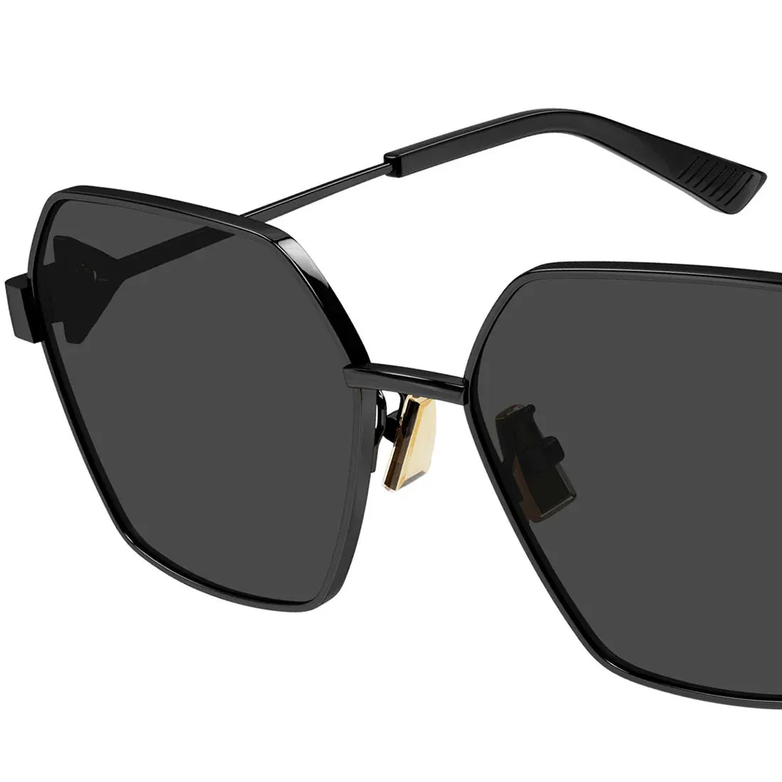 BV 1224S Turn Sunglasses, Black