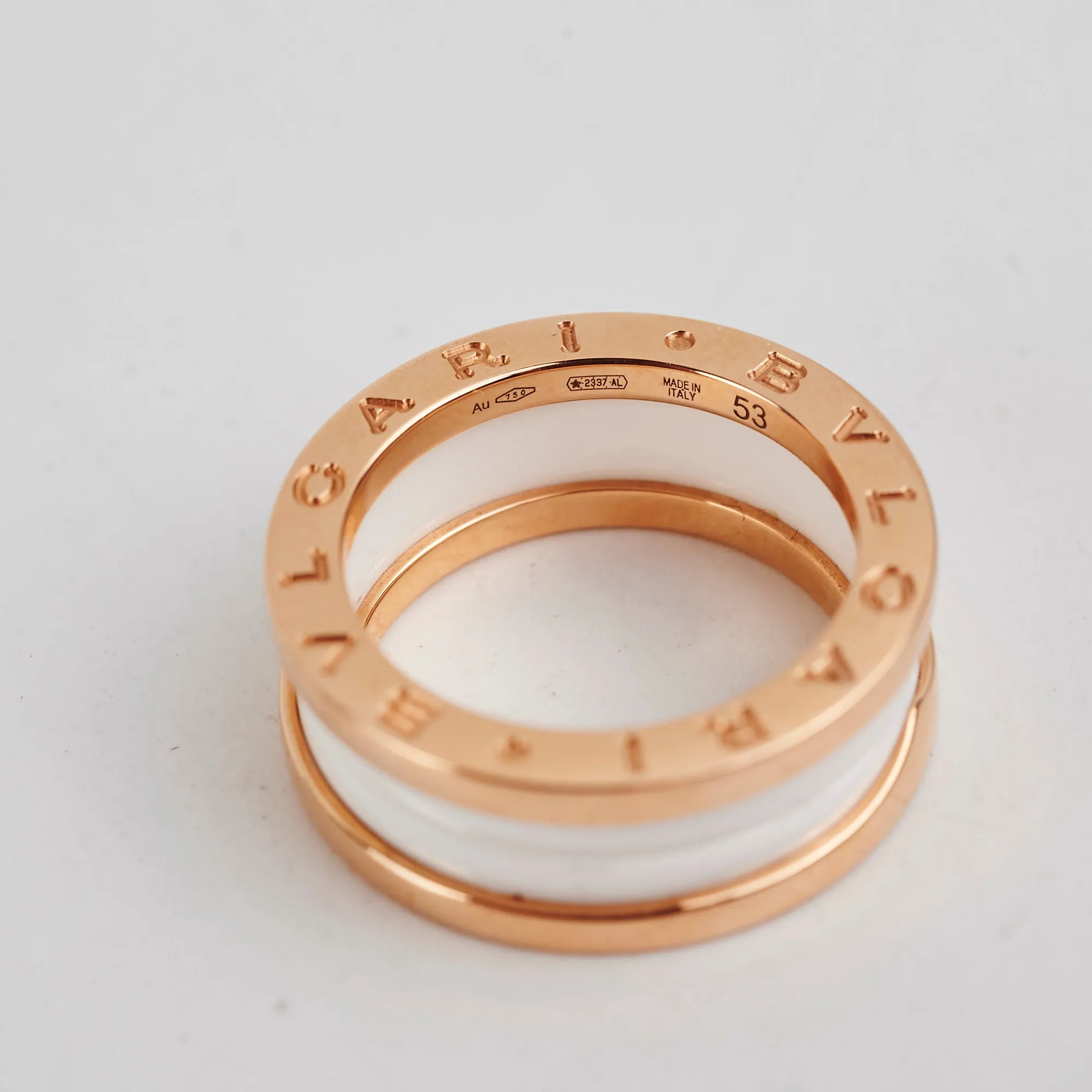 Bvlgari B Zero 1 Yellow Gold Ring Size 53