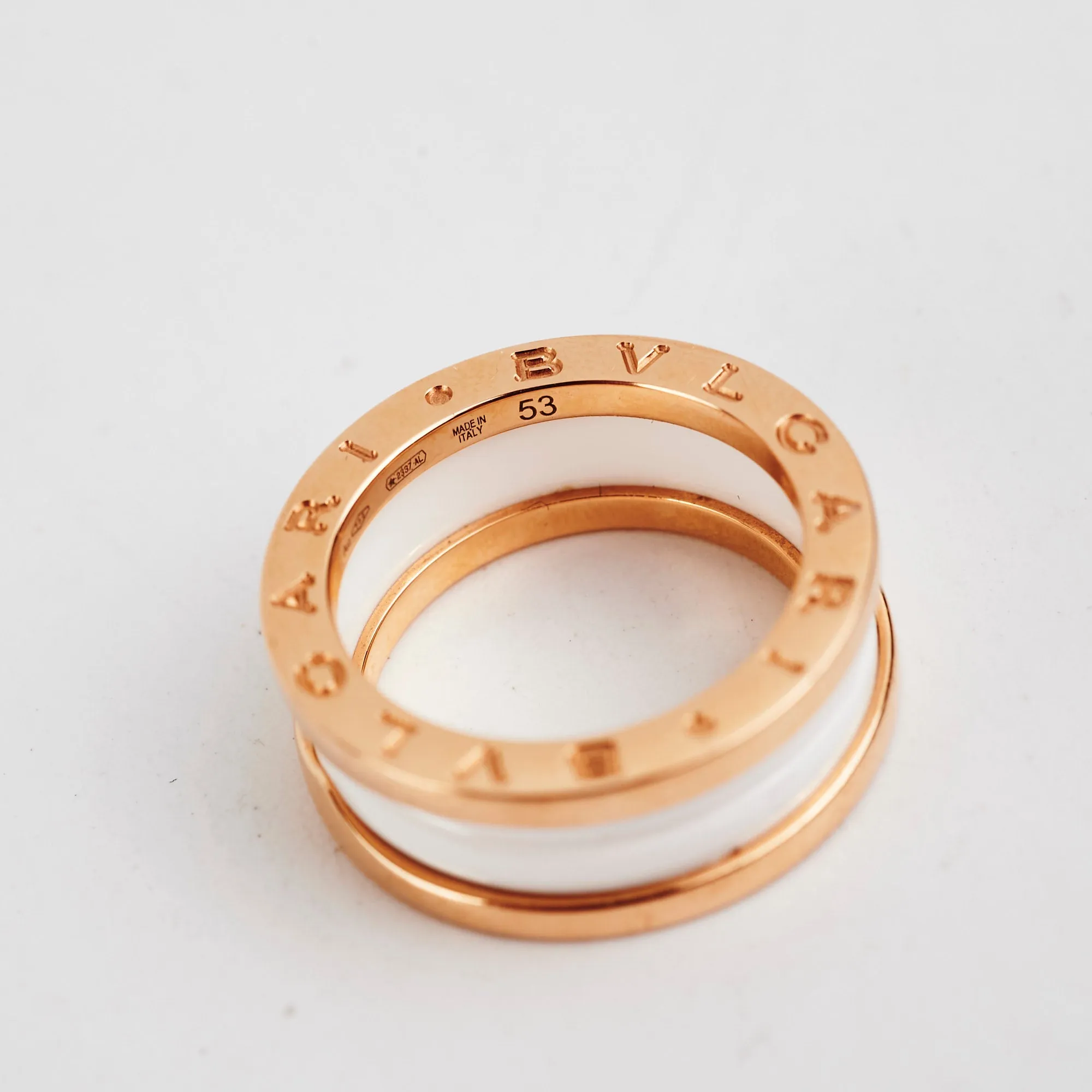 Bvlgari B Zero 1 Yellow Gold Ring Size 53