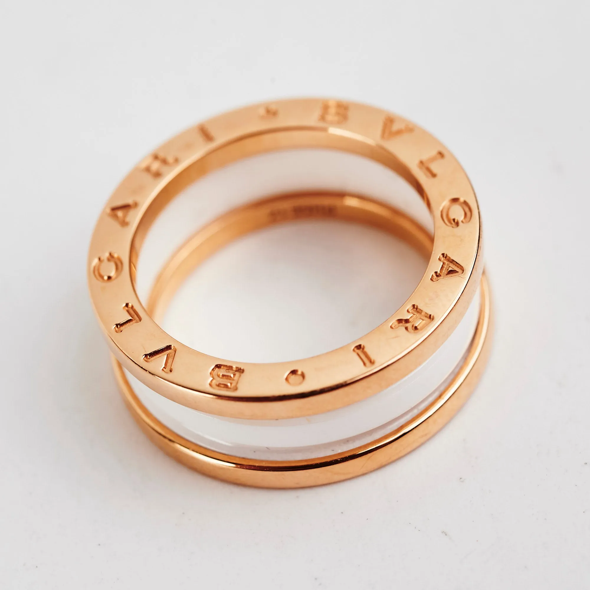 Bvlgari B Zero 1 Yellow Gold Ring Size 53