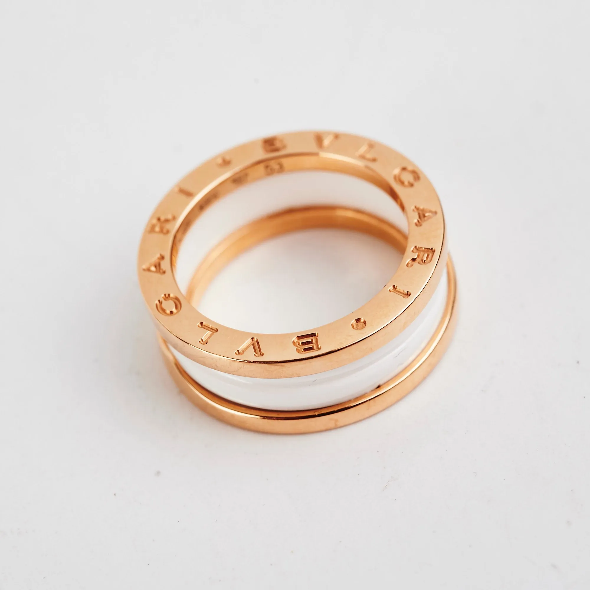 Bvlgari B Zero 1 Yellow Gold Ring Size 53