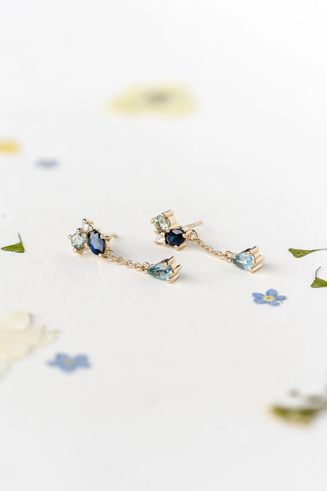 Dew Drop Studs in Tranquil