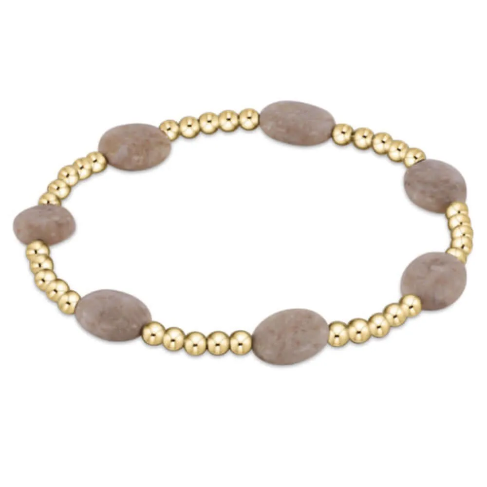 ENewton 3mm Riverstone Admire Gold Bracelet