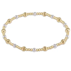 ENewton 4mm Pearl Gold Dignity Sincerity Bracelet