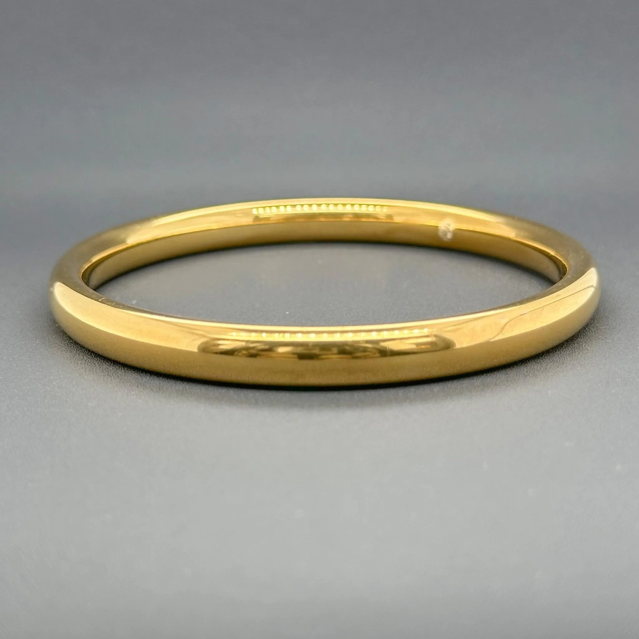 Estate 14K Y Gold Overlay Bangle Bracelet