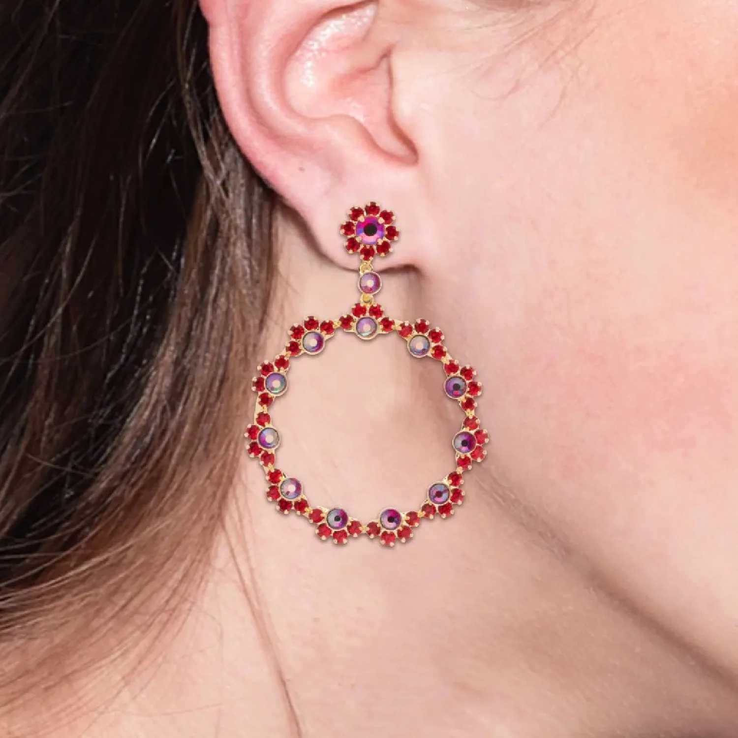 Flora Hoop Earrings