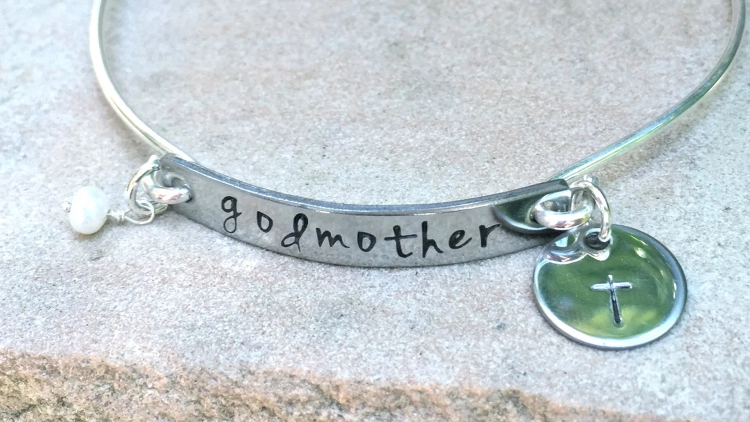 Godmother Bracelet, Godmother Gifts, Baptism Gifts, Personalized Godmother Jewlelry, natashaaloha