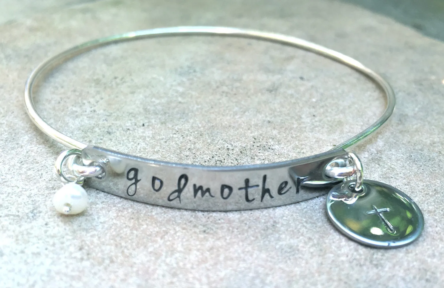 Godmother Bracelet, Godmother Gifts, Baptism Gifts, Personalized Godmother Jewlelry, natashaaloha