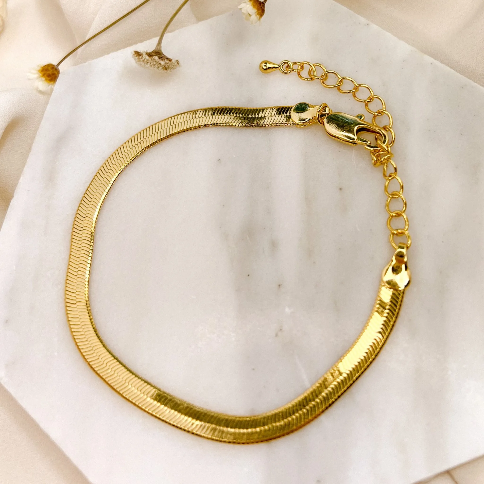 Gold Snake Chain Bracelet