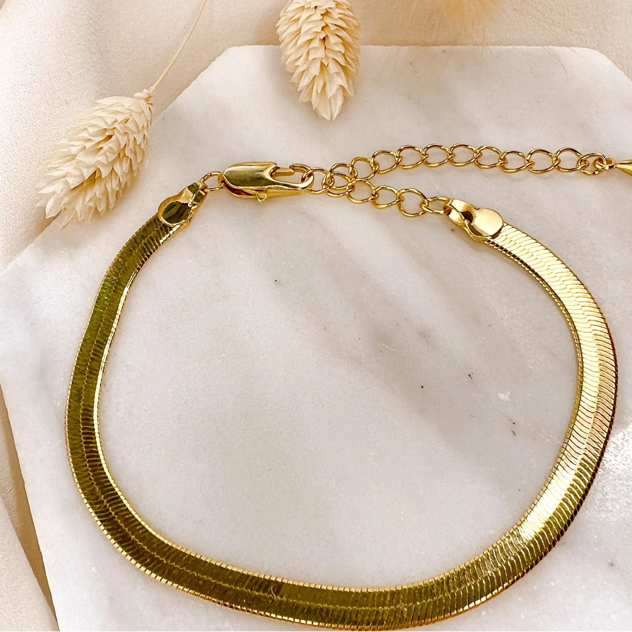 Gold Snake Chain Bracelet