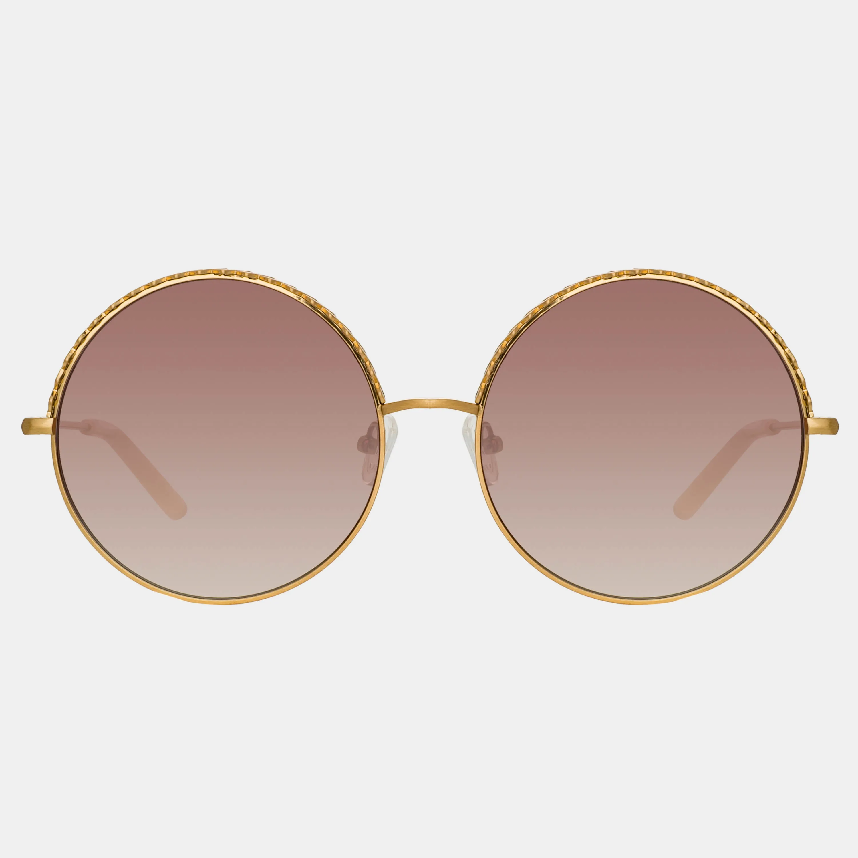 Gold/Pink/Brown Geranium Sunglasses