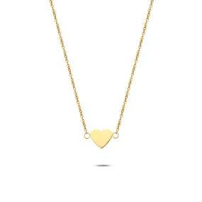 Heart necklace gold