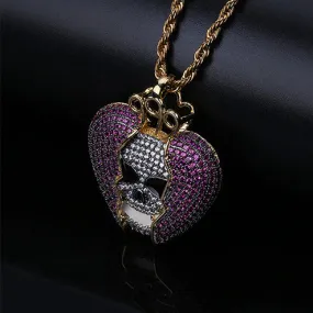 Heartbroken Skull Pendant