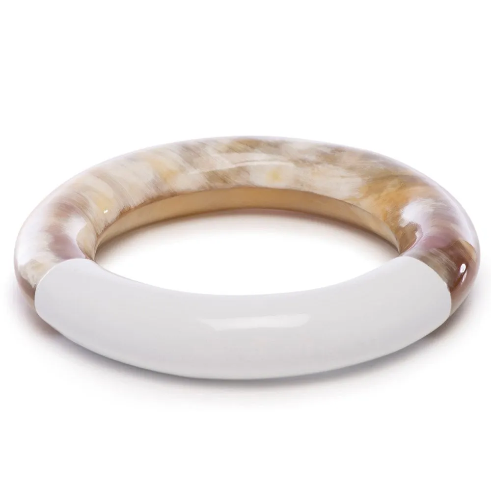 Horn Bangle With Lacquer