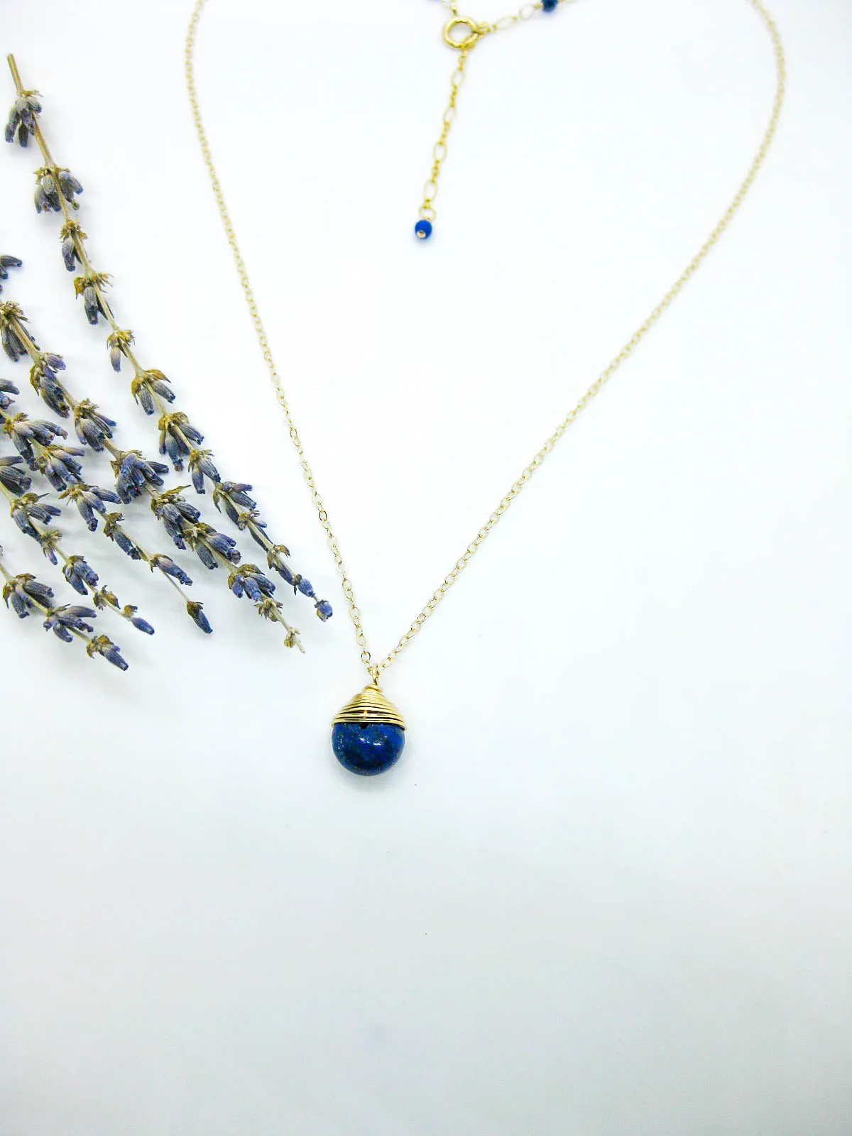 Jasmine: Lapis Necklace - n615