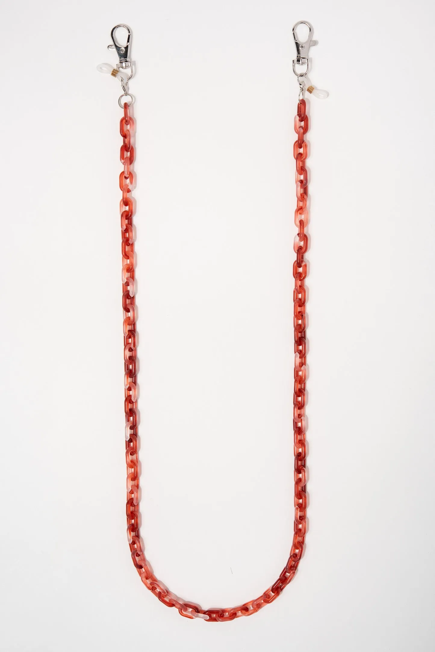 Kasey Glasses & Mask Chain Link - Red