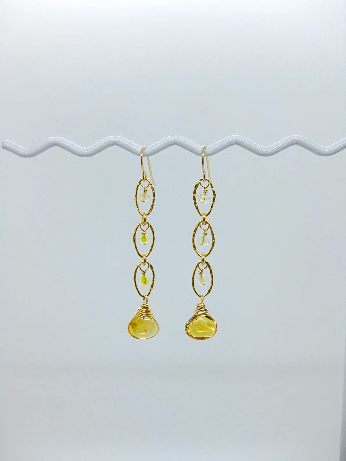 Lilac: Citrine Earrings - e737