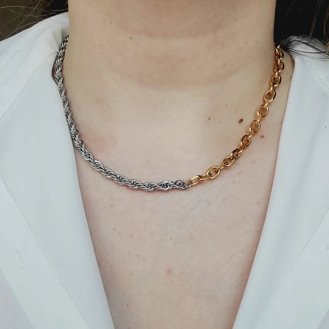 Marela Double Tone Necklace