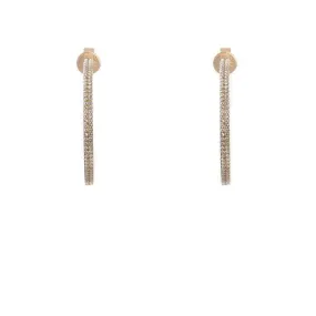 Minimalist 0.3 CT Diamond Hoop Earring Set in 14K Yellow Gold