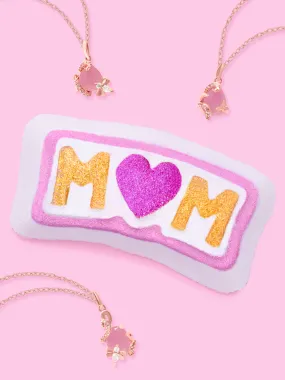 Mom Bath Bomb - Rose Quartz Necklace Collection