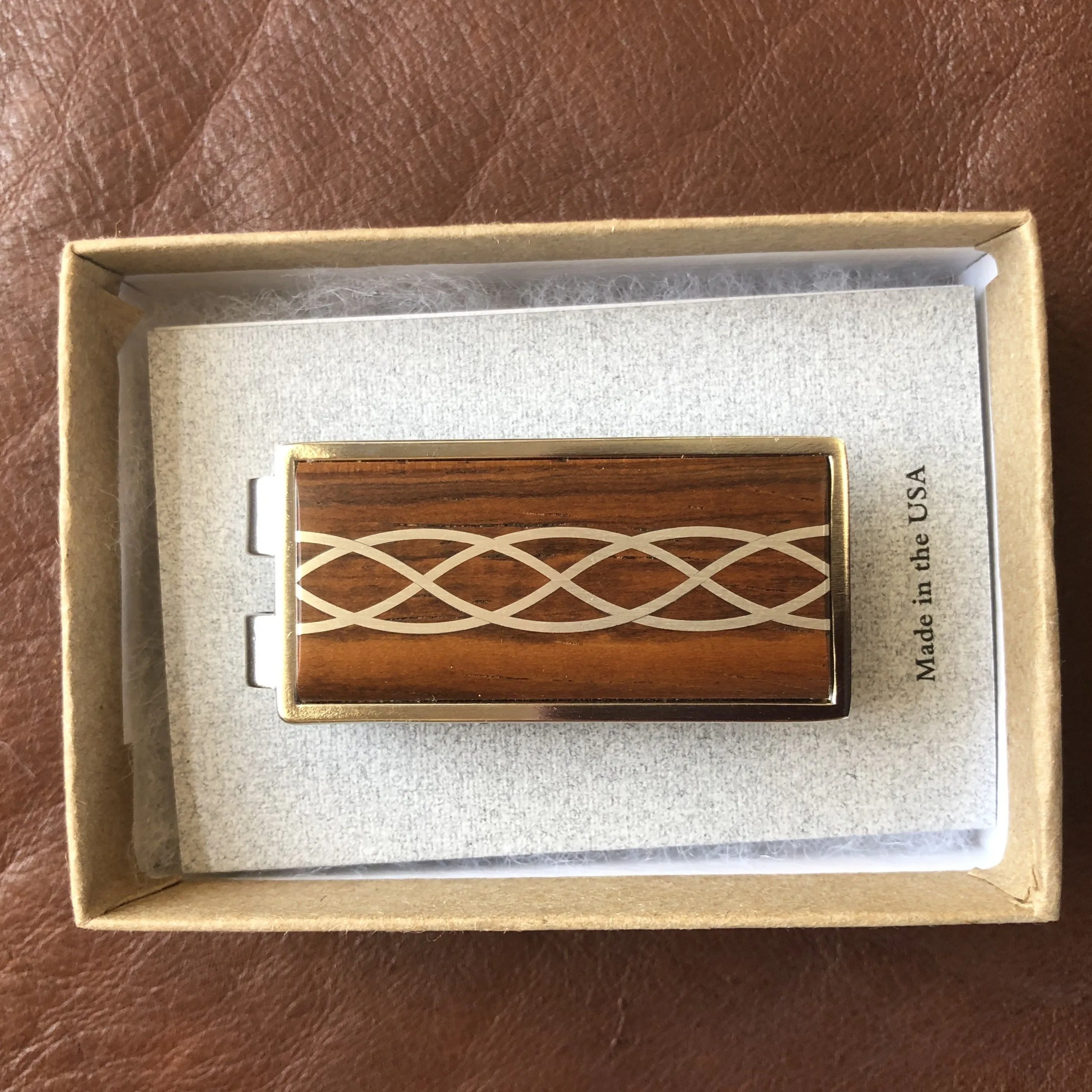 Money Clip - Silver Inlay