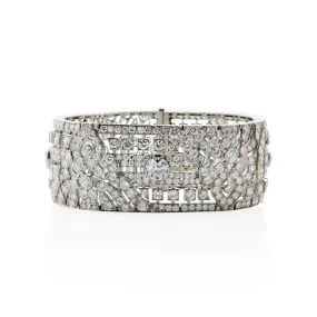 Okrant et Davidonniez Diamond Wide Strap Bracelet