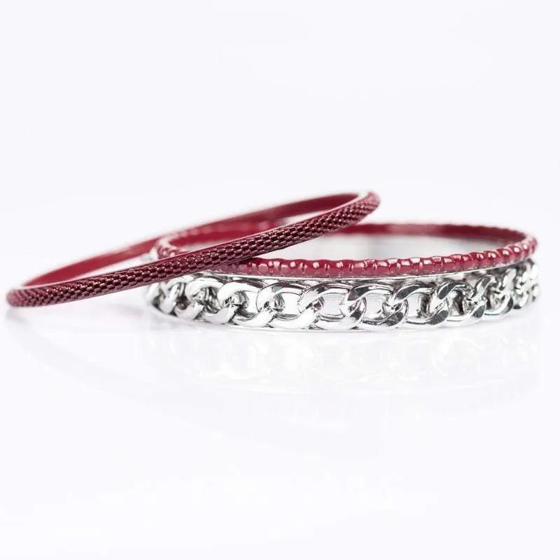 One Stop Shop Red Bangle Bracelets