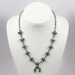 Opal Squash Blossom Necklace