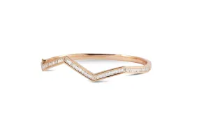 Origami Ziggy Diamond Bangle