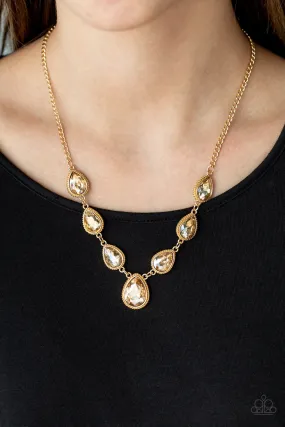 Paparazzi Necklace ~ Socialite Social - Gold