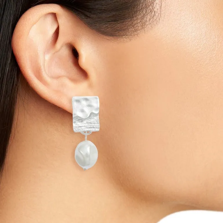 Pearl drop clip-on Earrings