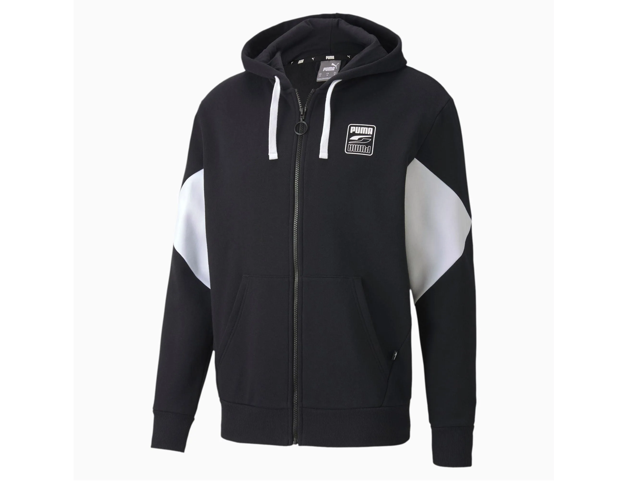 PUMA Rebel FZ Hoodie FL Felpa Uomo Black 583496 01