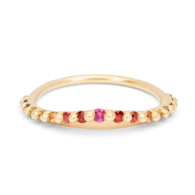 Rainbow Beatrix Petal Ring - Made to Order