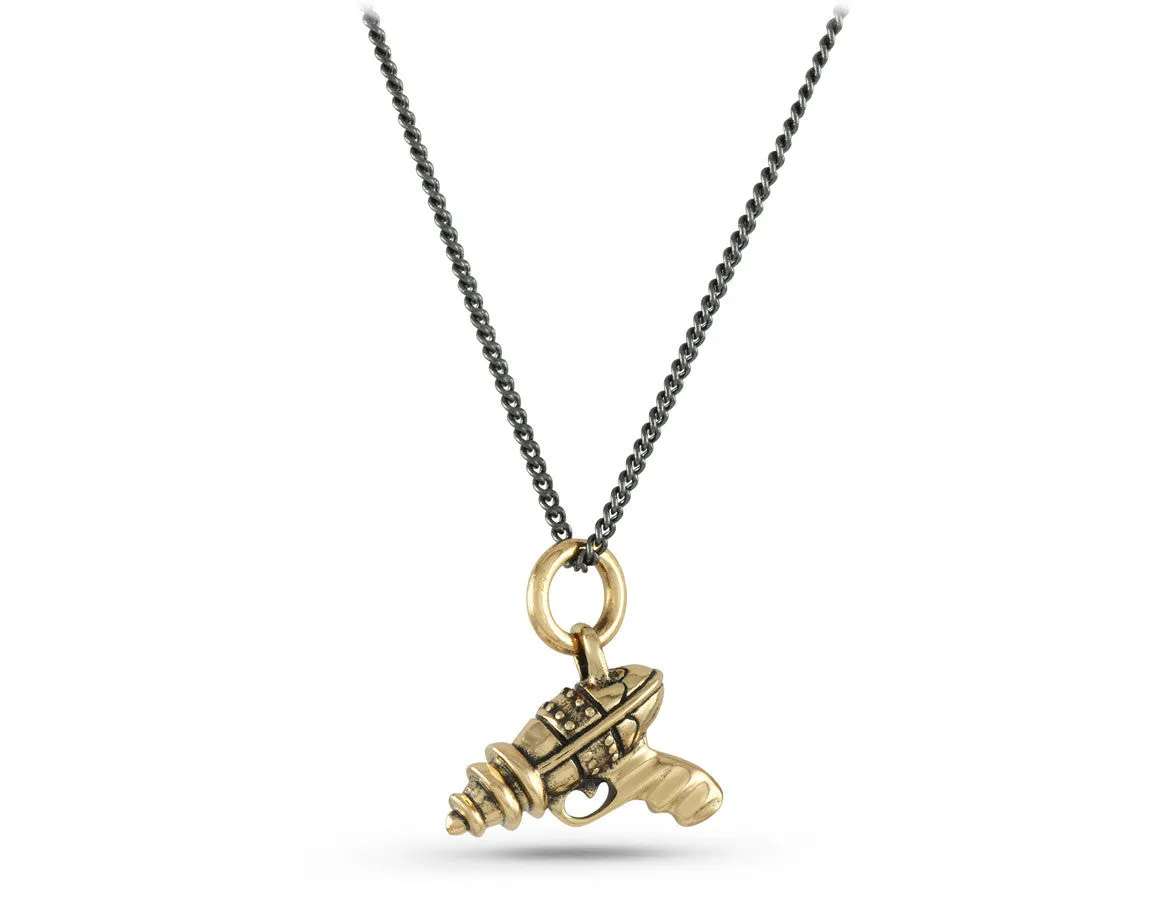 Ray Gun Necklace - Bronze